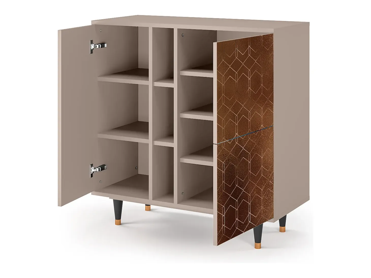 Aparador - 94х96х41 cm - BS5 - Chocolate Bar, Latte