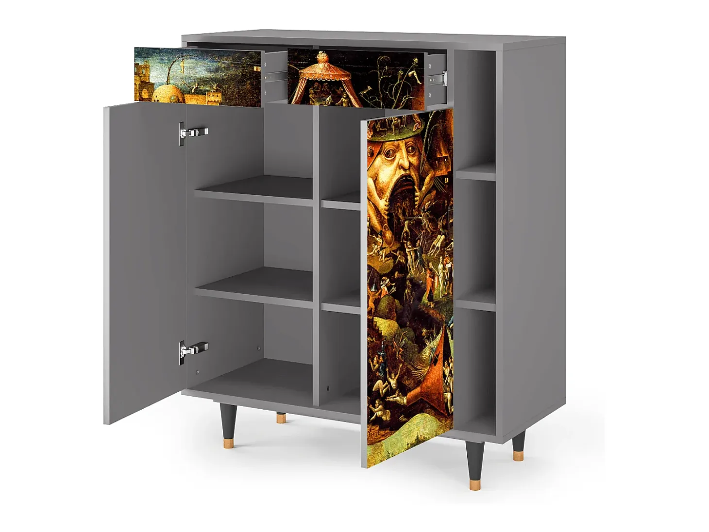 Aparador - 96х110х41 cm - BS6 - Christ in Limbo, Gris