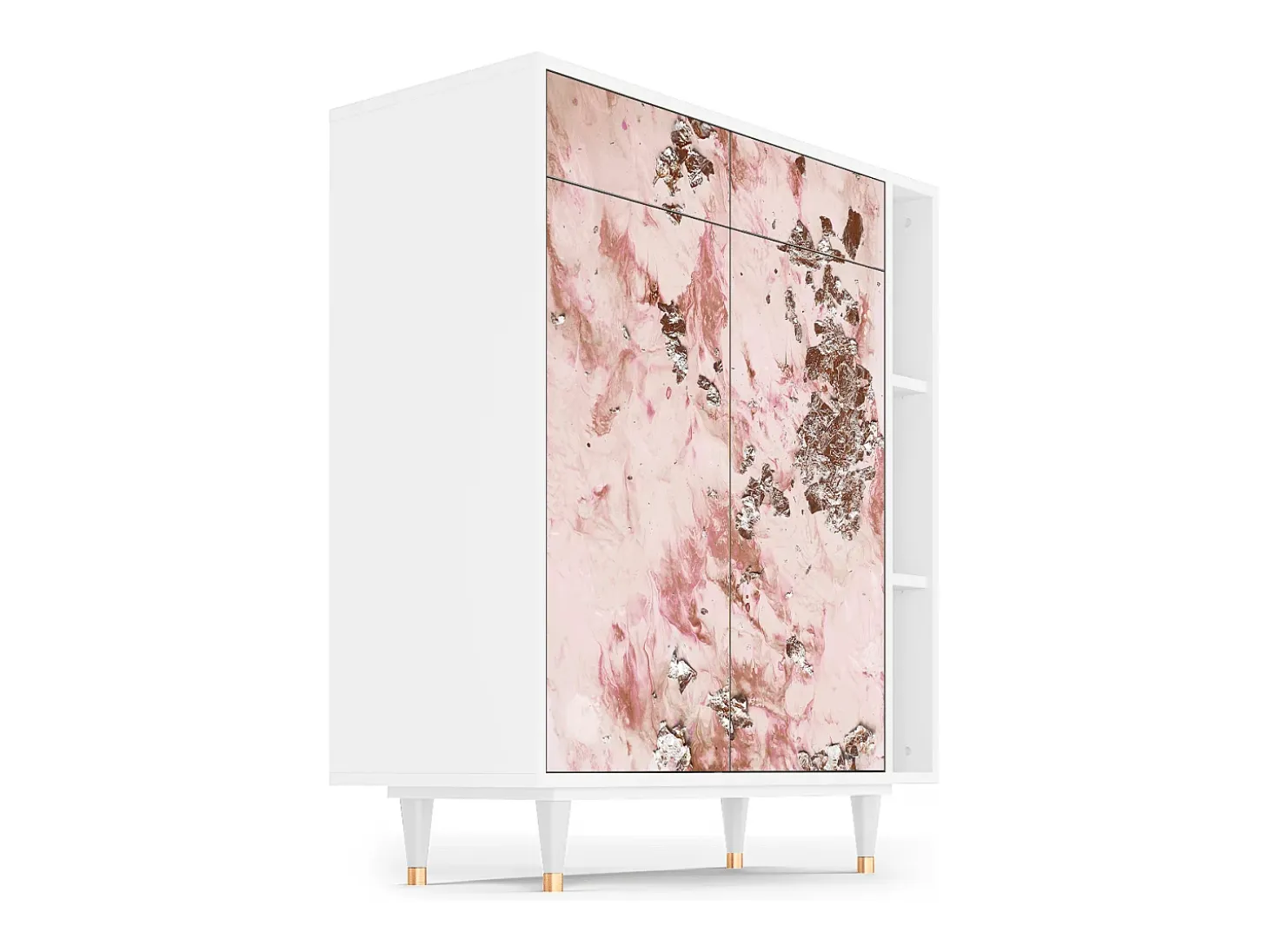 Aparador - 96х110х41 cm - BS6 - Cotton Candy, Blanco