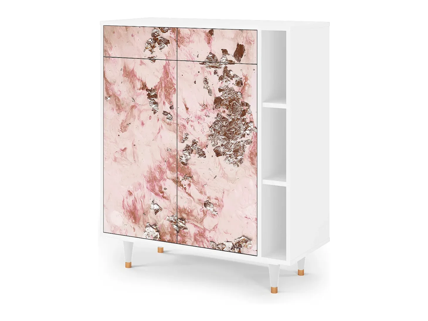 Aparador - 96х110х41 cm - BS6 - Cotton Candy, Blanco