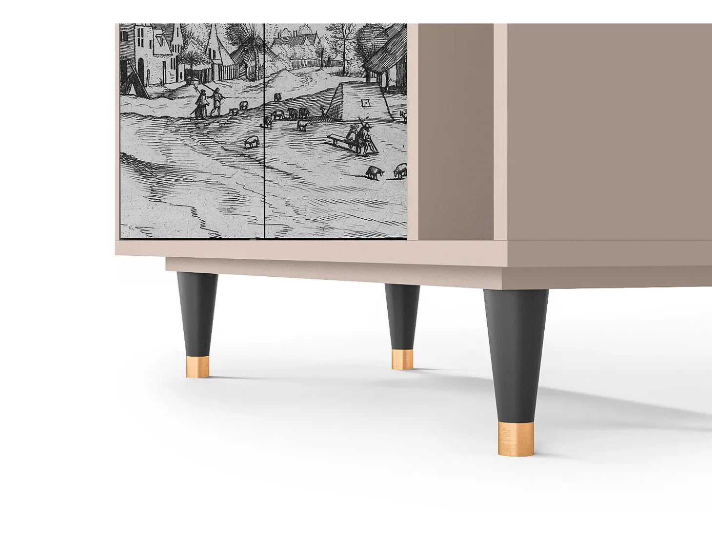 Aparador - 96х110х41 cm - BS6 - Country Village, Latte