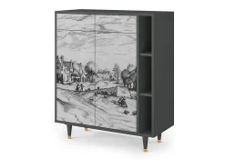 Aparador - 96х110х41 cm - BS6 - Country Village, Antracita