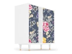 Aparador - 94х96х41 cm - BS5 - Dark Flower Bed, Blanco