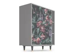 Aparador - 96х110х41 cm - BS6 - Dark Peonies, Gris