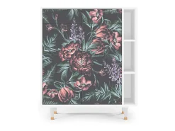Aparador - 96х110х41 cm - BS6 - Dark Peonies, Blanco