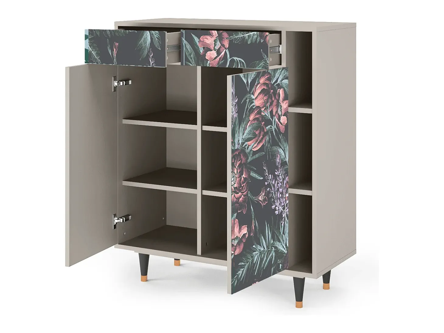 Aparador - 96х110х41 cm - BS6 - Dark Peonies, Arena