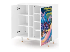 Aparador - 94х96х41 cm - BS5 - Davos Winter, Blanco