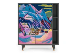 Aparador - 96х110х41 cm - BS6 - Davos Winter, Antracita