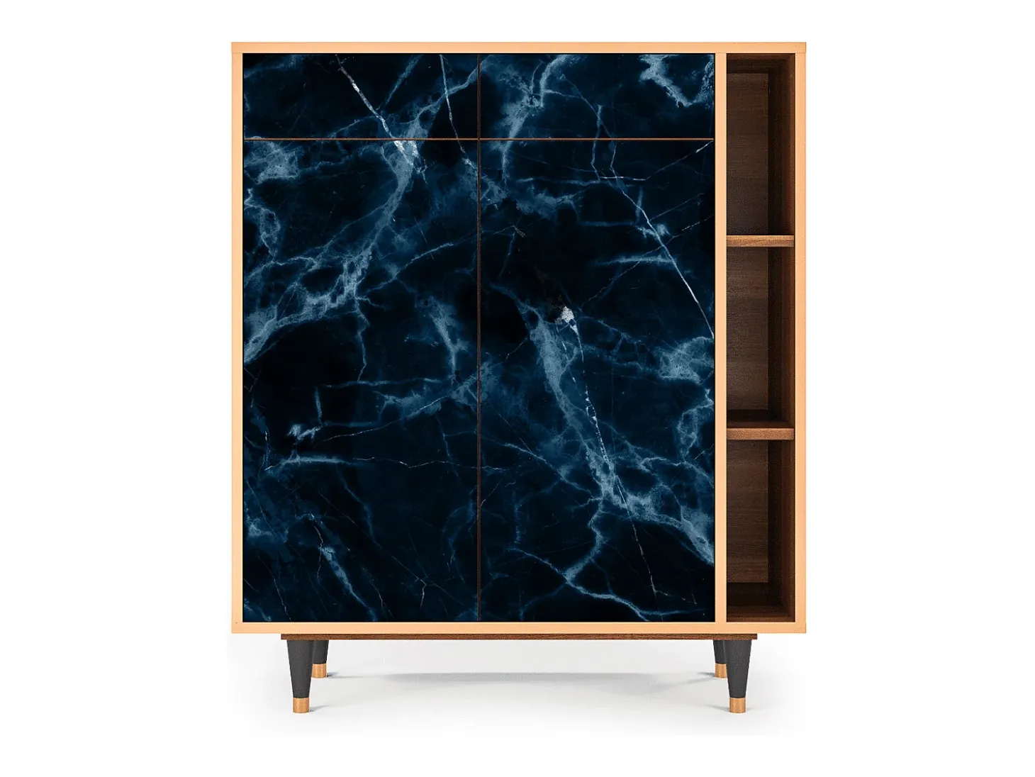 Aparador - 96х110х41 cm - BS6 - Deep Ocean, Nogal