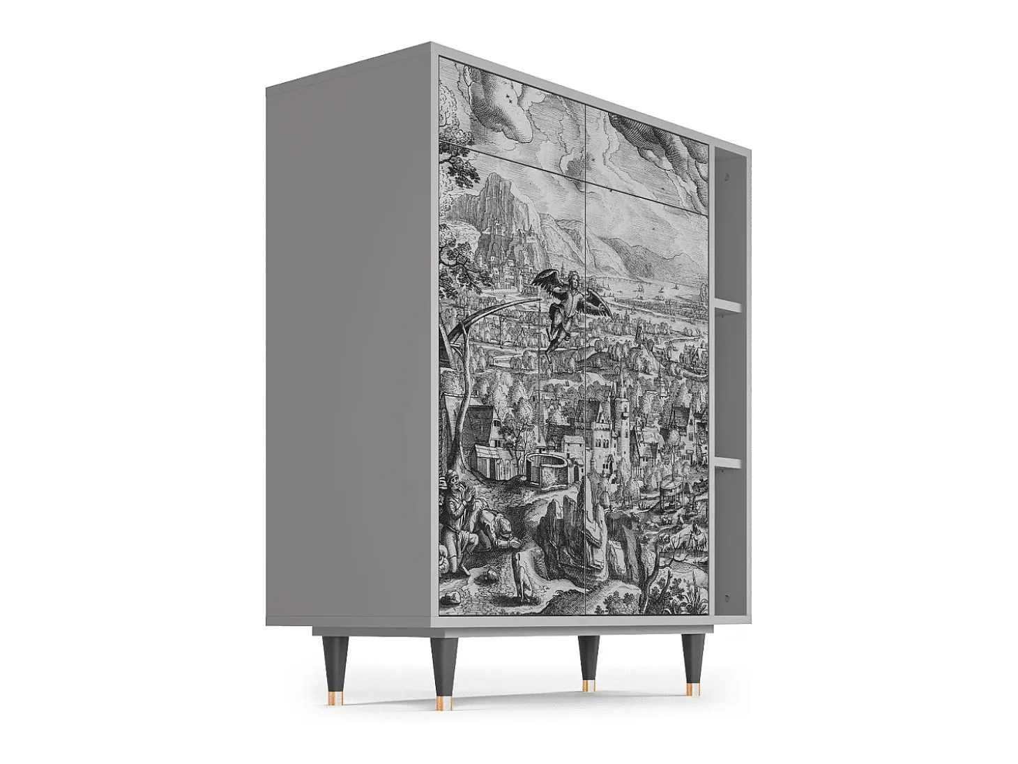 Aparador - 96х110х41 cm - BS6 - Departure, Gris