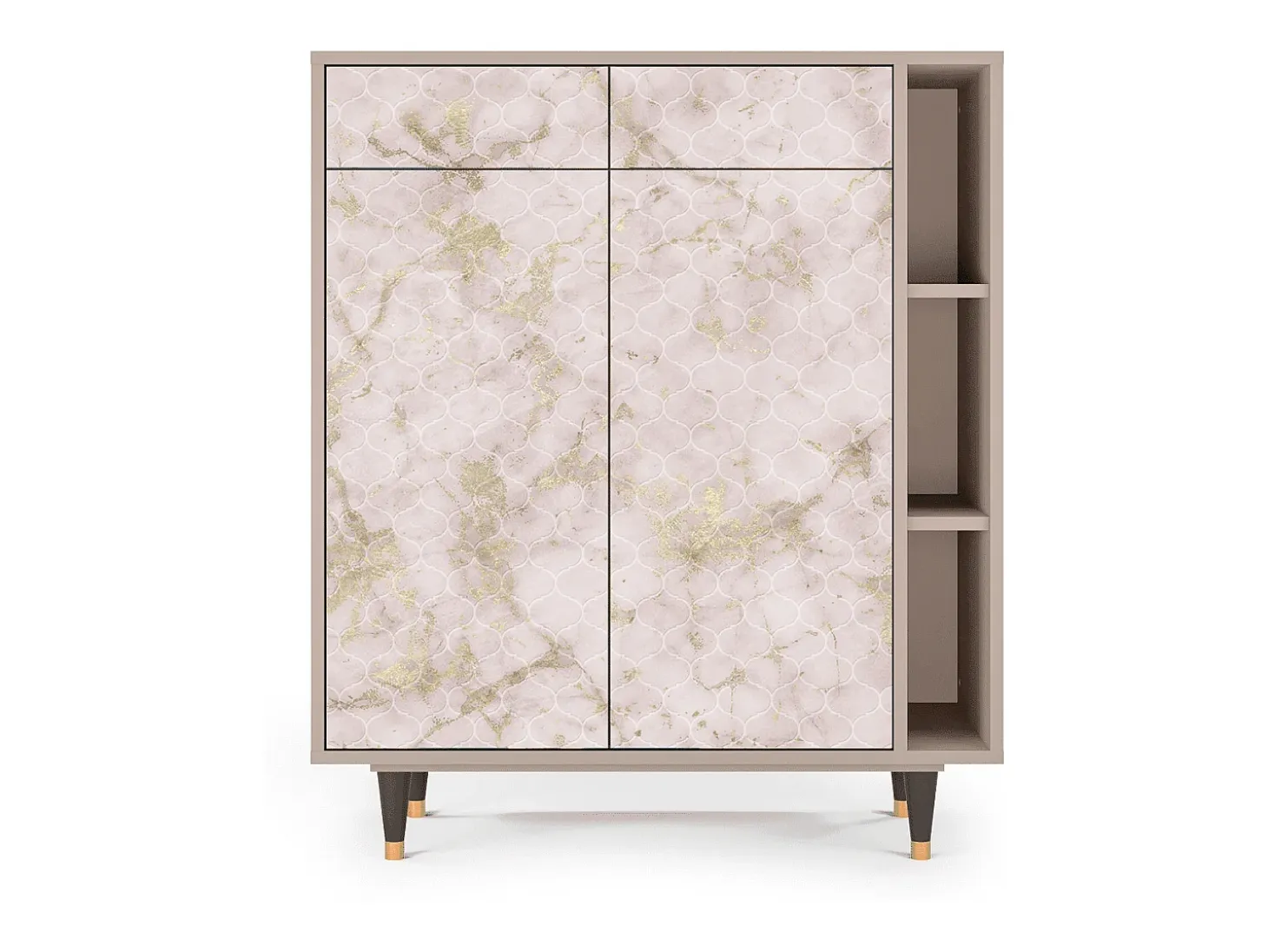 Aparador - 96х110х41 cm - BS6 - Dirty Roses, Latte