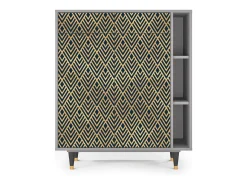 Aparador - 96х110х41 cm - BS6 - Egypt Triangles, Gris