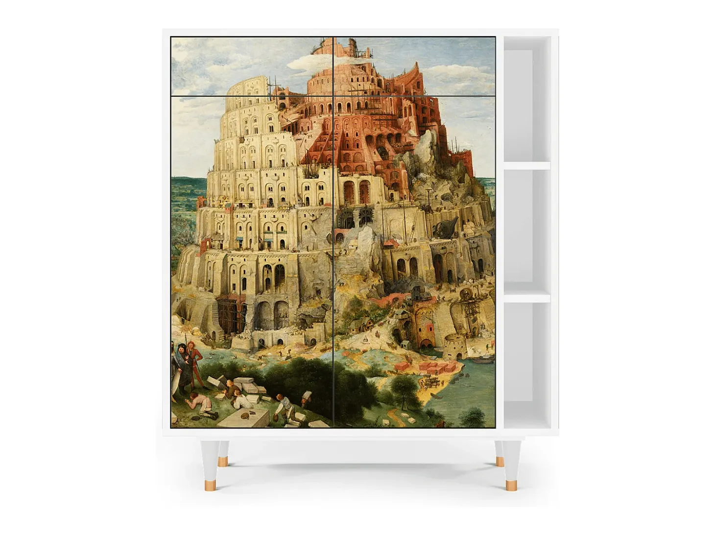 Aparador - 96х110х41 cm - BS6 - Elder The Tower, Blanco
