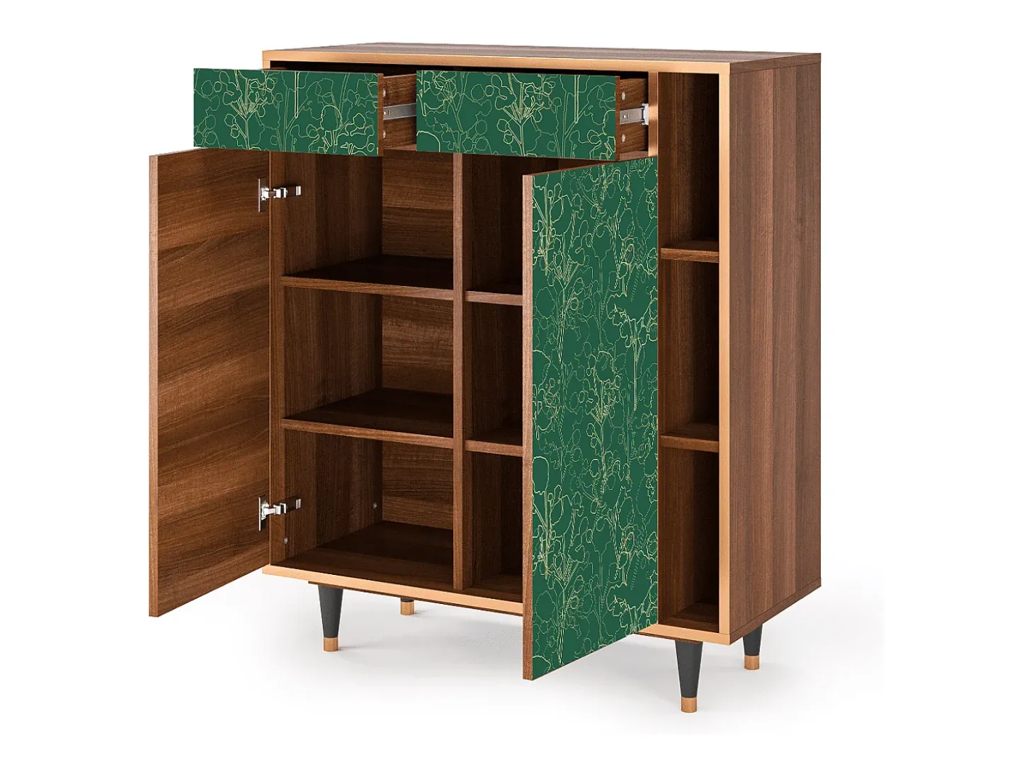 Aparador - 96х110х41 cm - BS6 - Emerald Forest, Nogal