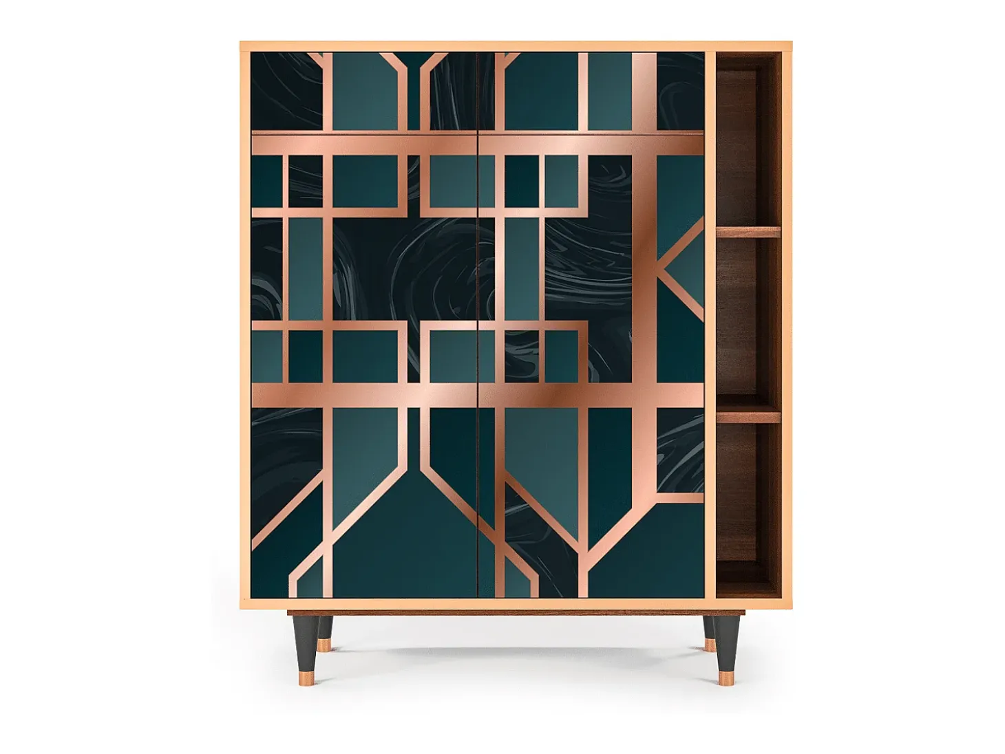 Aparador - 96х110х41 cm - BS6 - Emerald Metro, Nogal