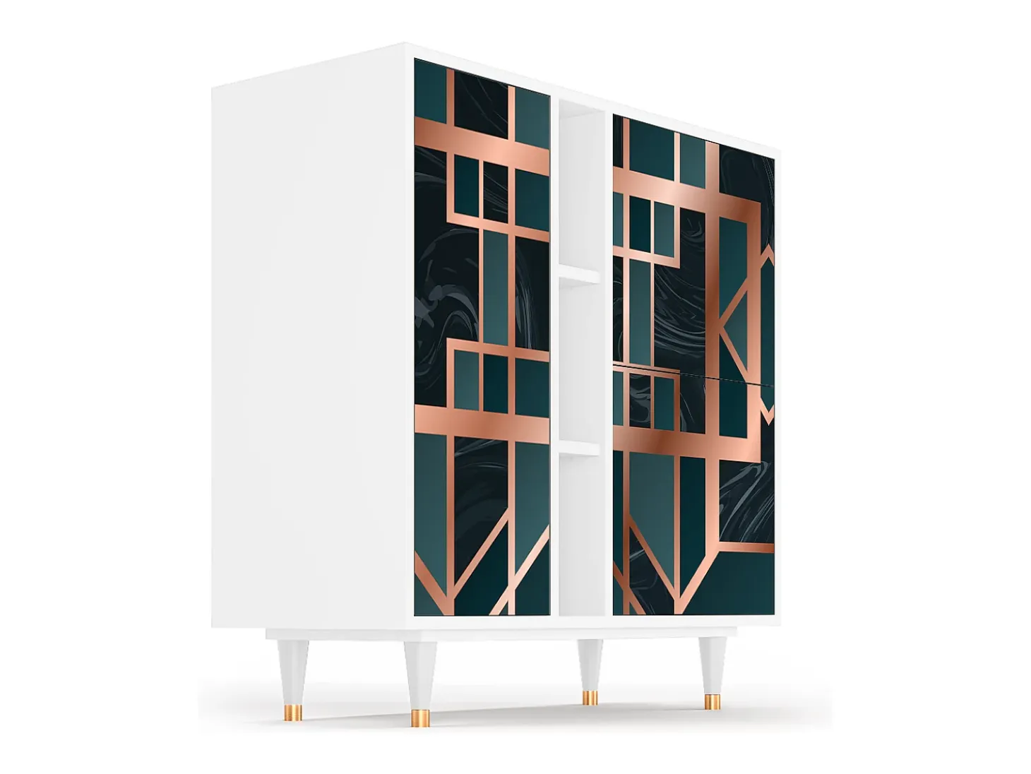 Aparador - 94х96х41 cm - BS5 - Emerald Metro, Blanco