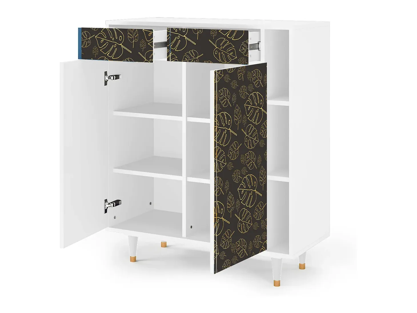Aparador - 96х110х41 cm - BS6 - Fall Of The Leaves, Blanco