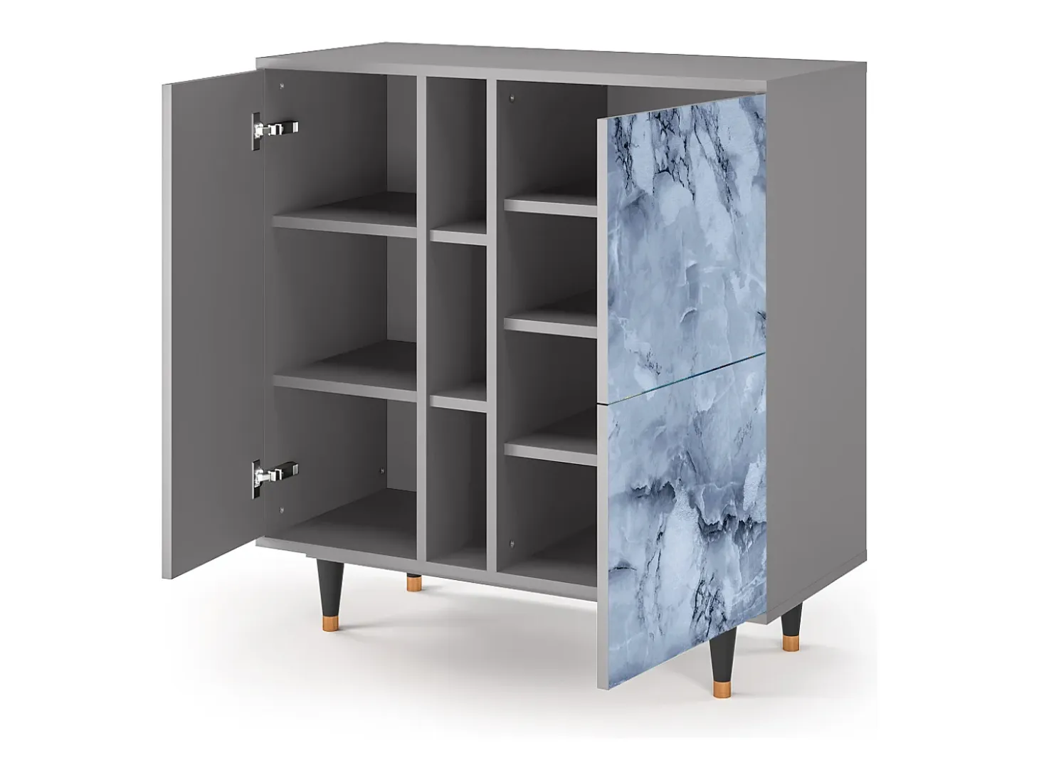 Aparador - 94х96х41 cm - BS5 - Feather Ice, Gris