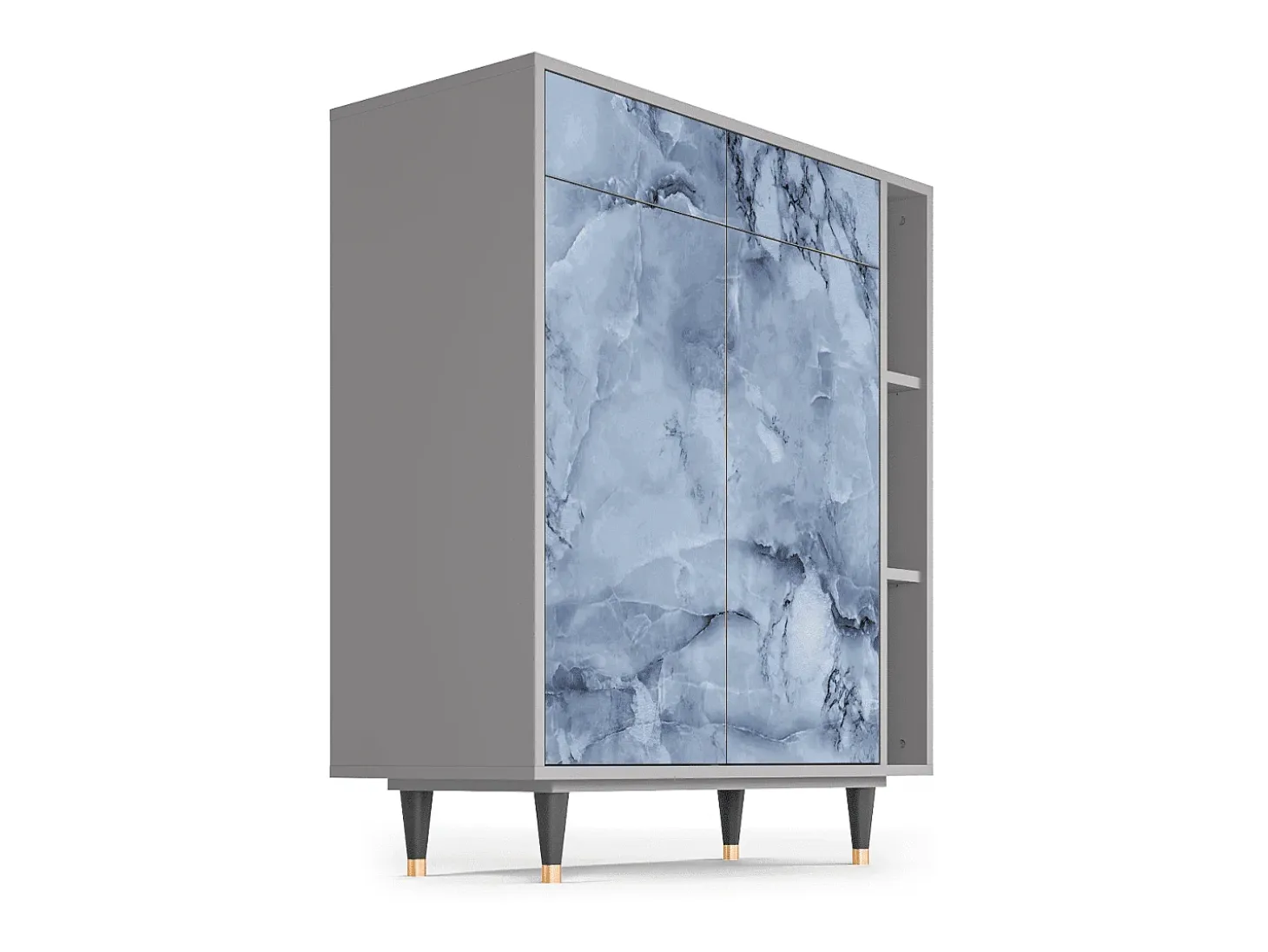 Aparador - 96х110х41 cm - BS6 - Feather Ice, Gris