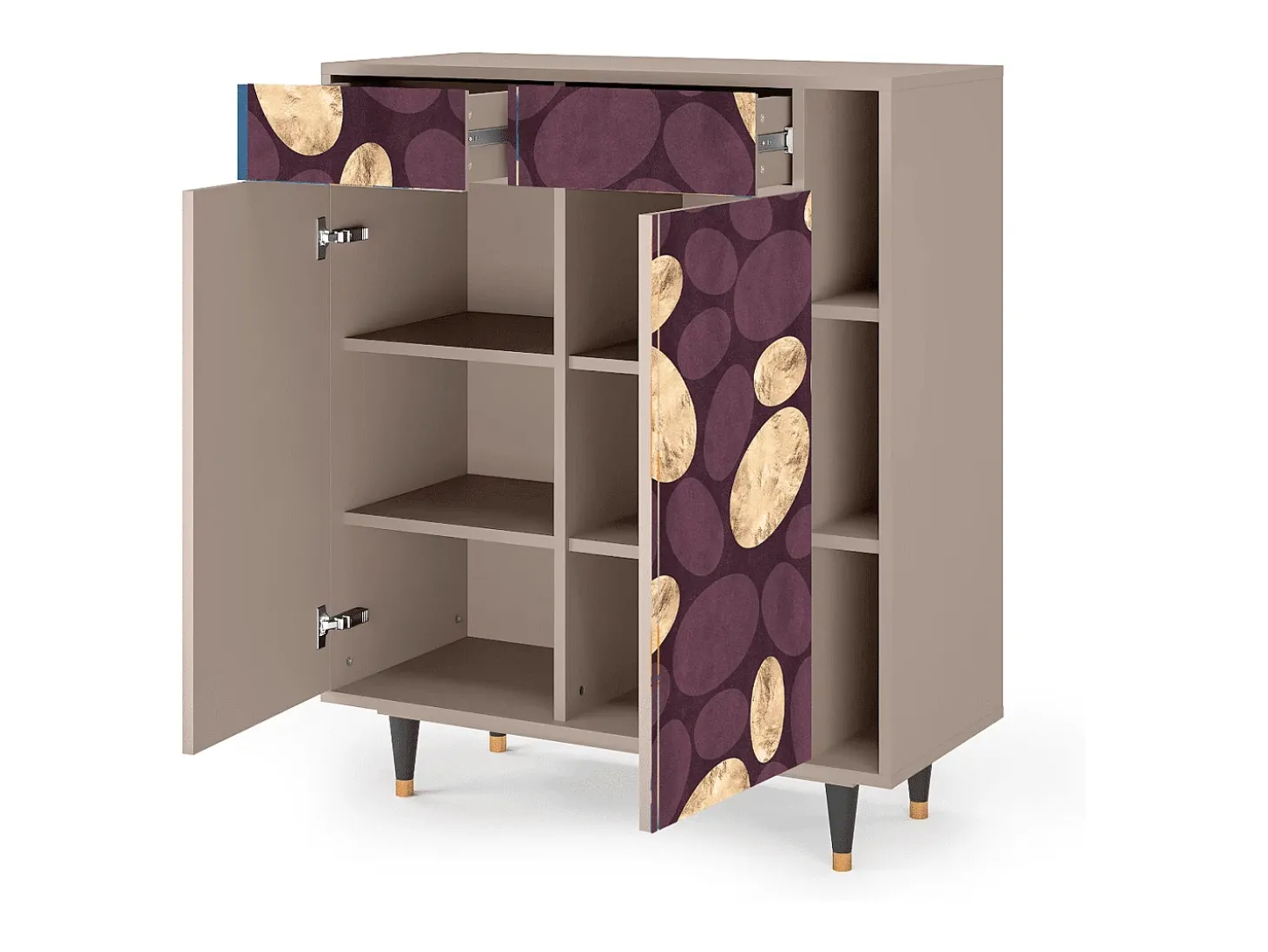 Aparador - 96х110х41 cm - BS6 - Fine Wine, Latte