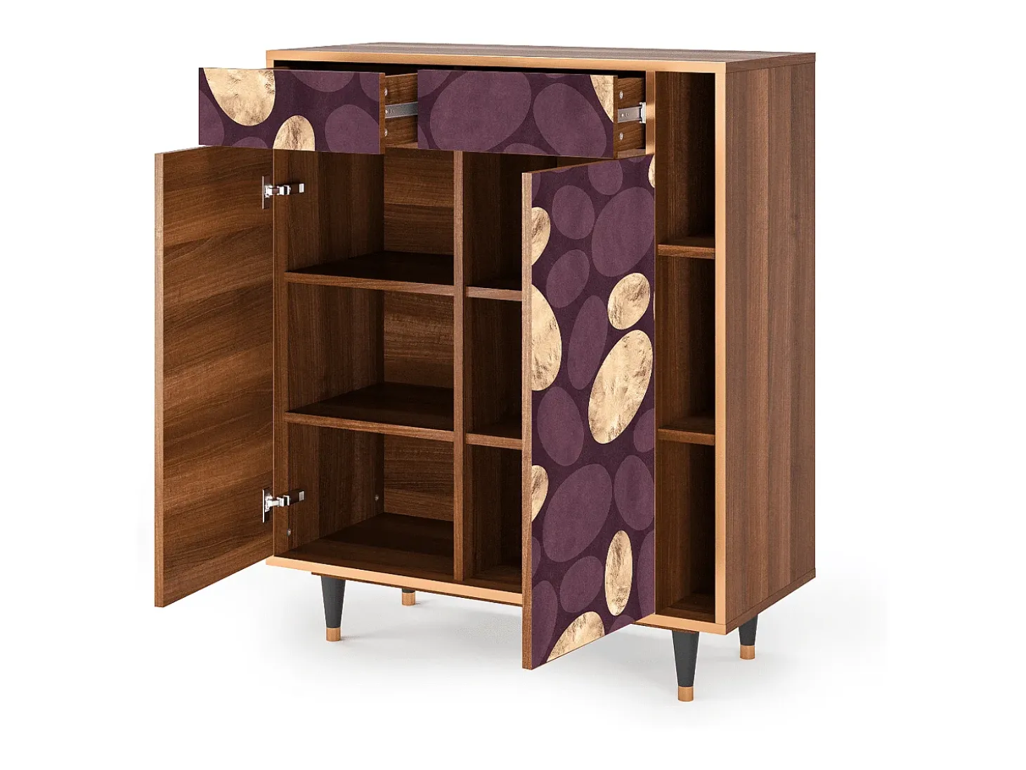 Aparador - 96х110х41 cm - BS6 - Fine Wine, Nogal