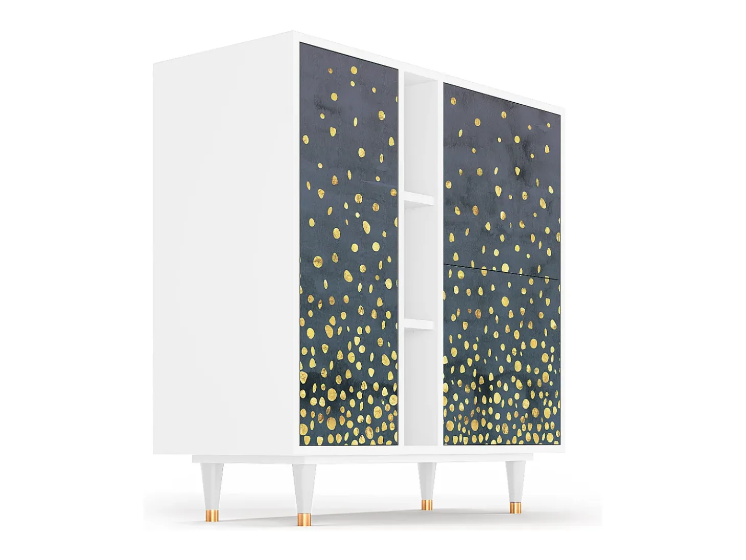 Aparador - 94х96х41 cm - BS5 - Foggy Lights, Blanco