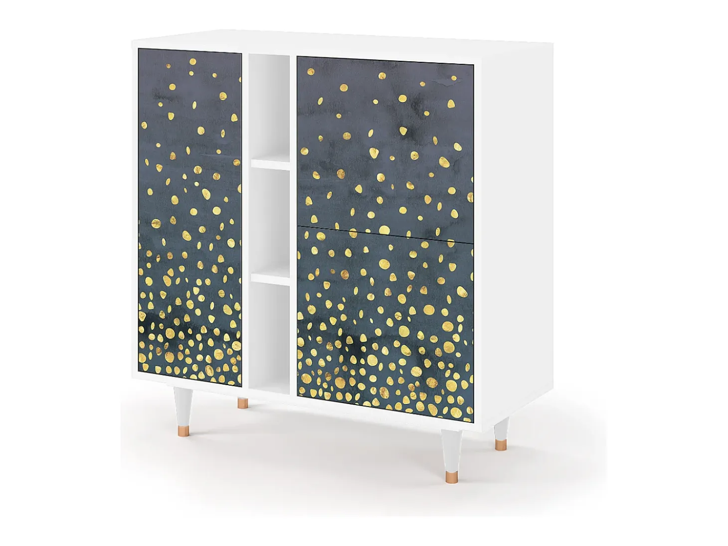 Aparador - 94х96х41 cm - BS5 - Foggy Lights, Blanco