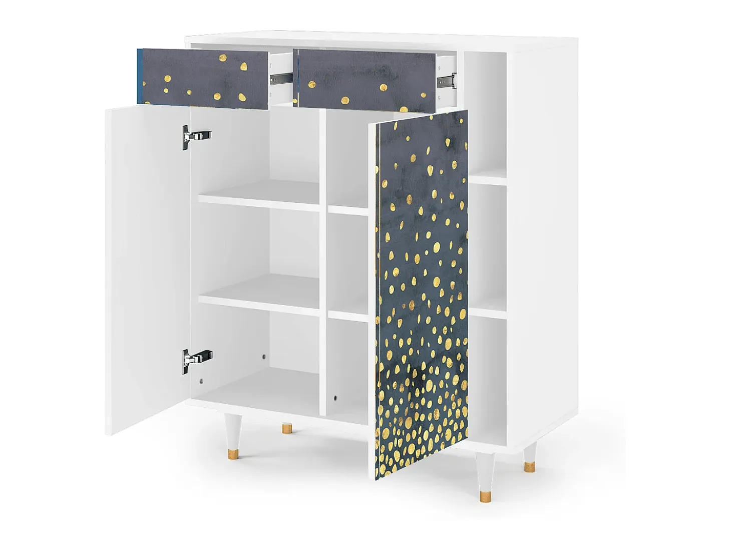Aparador - 96х110х41 cm - BS6 - Foggy Lights, Blanco