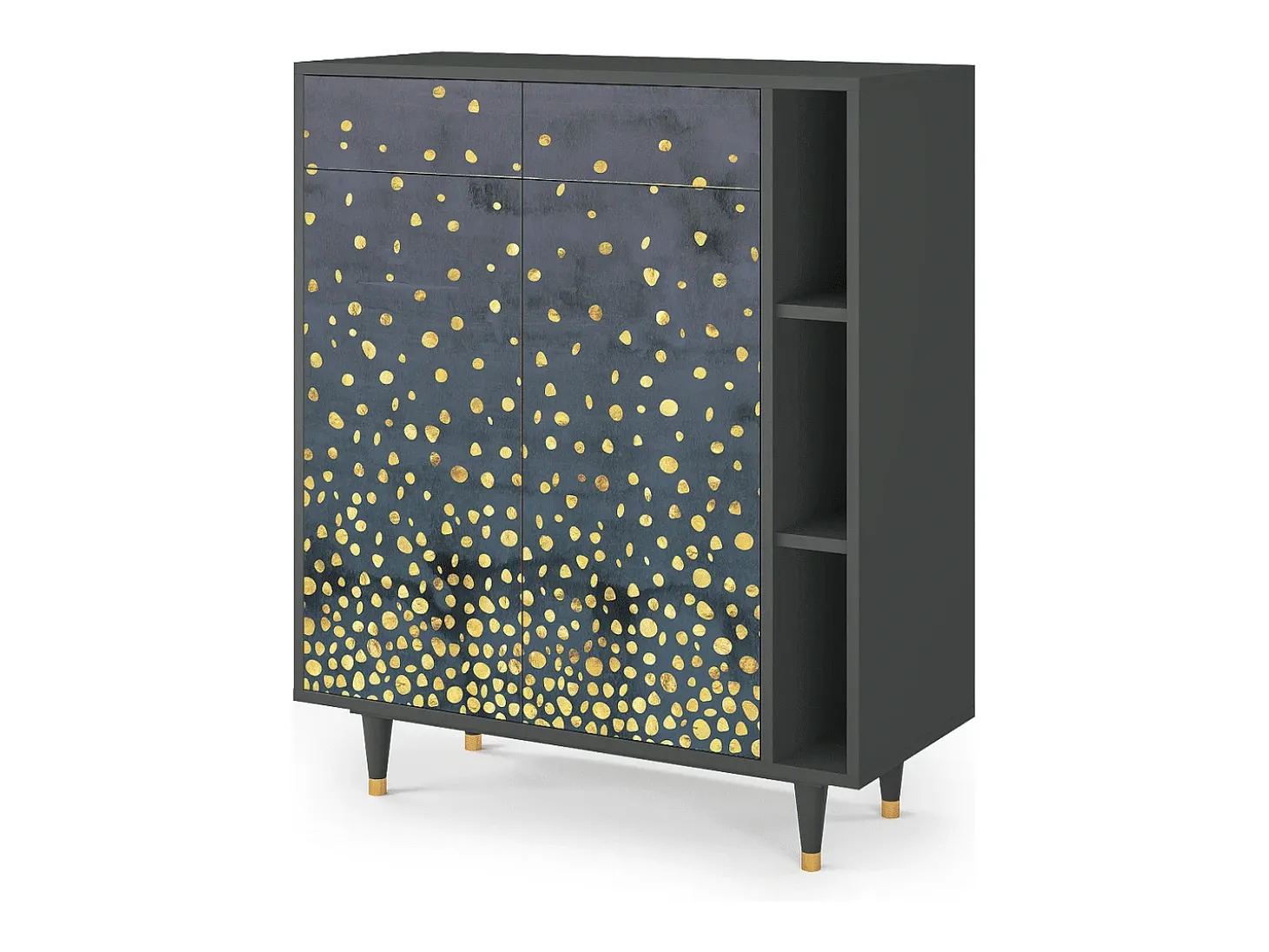 Aparador - 96х110х41 cm - BS6 - Foggy Lights, Antracita