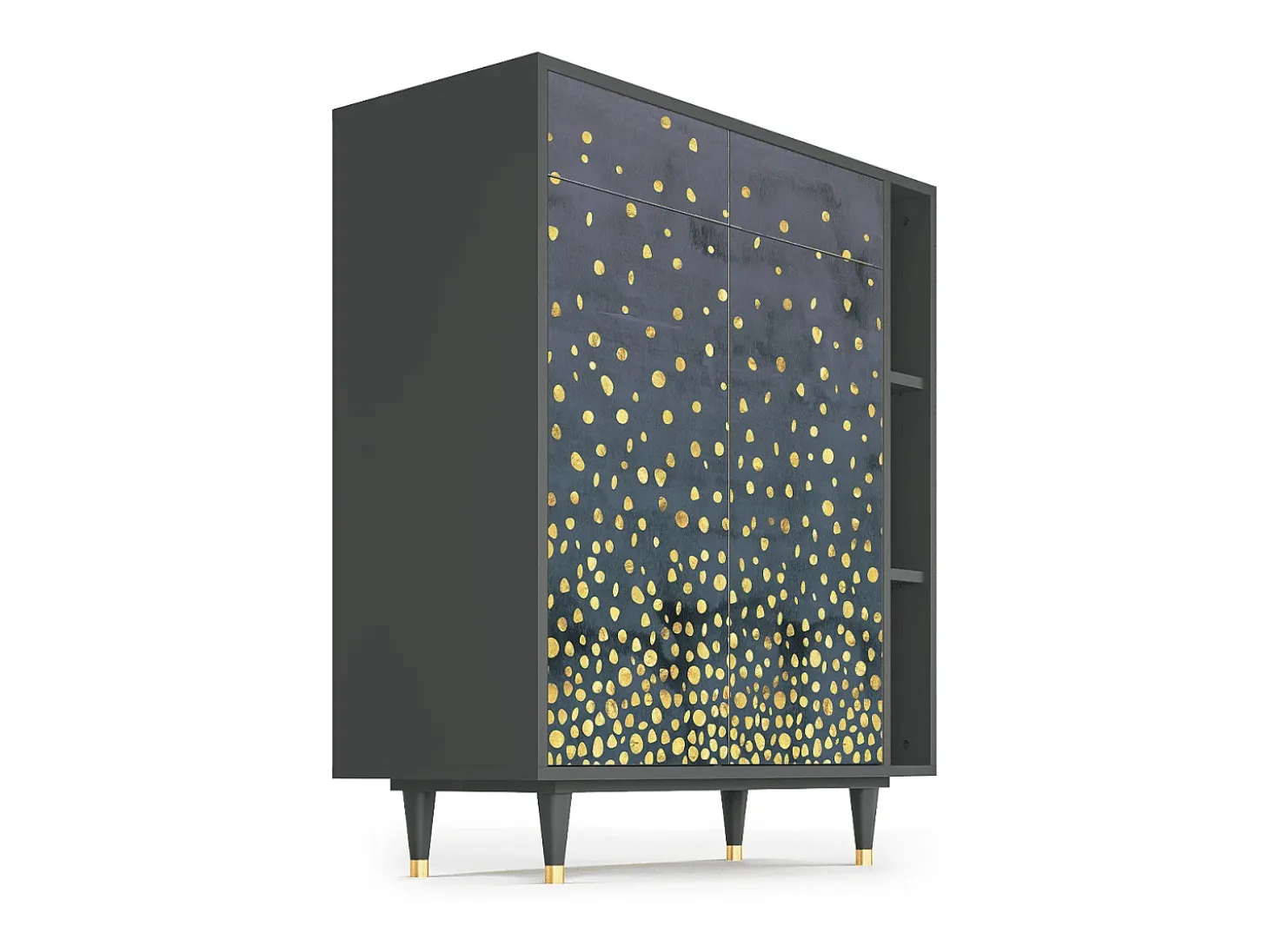 Aparador - 96х110х41 cm - BS6 - Foggy Lights, Antracita