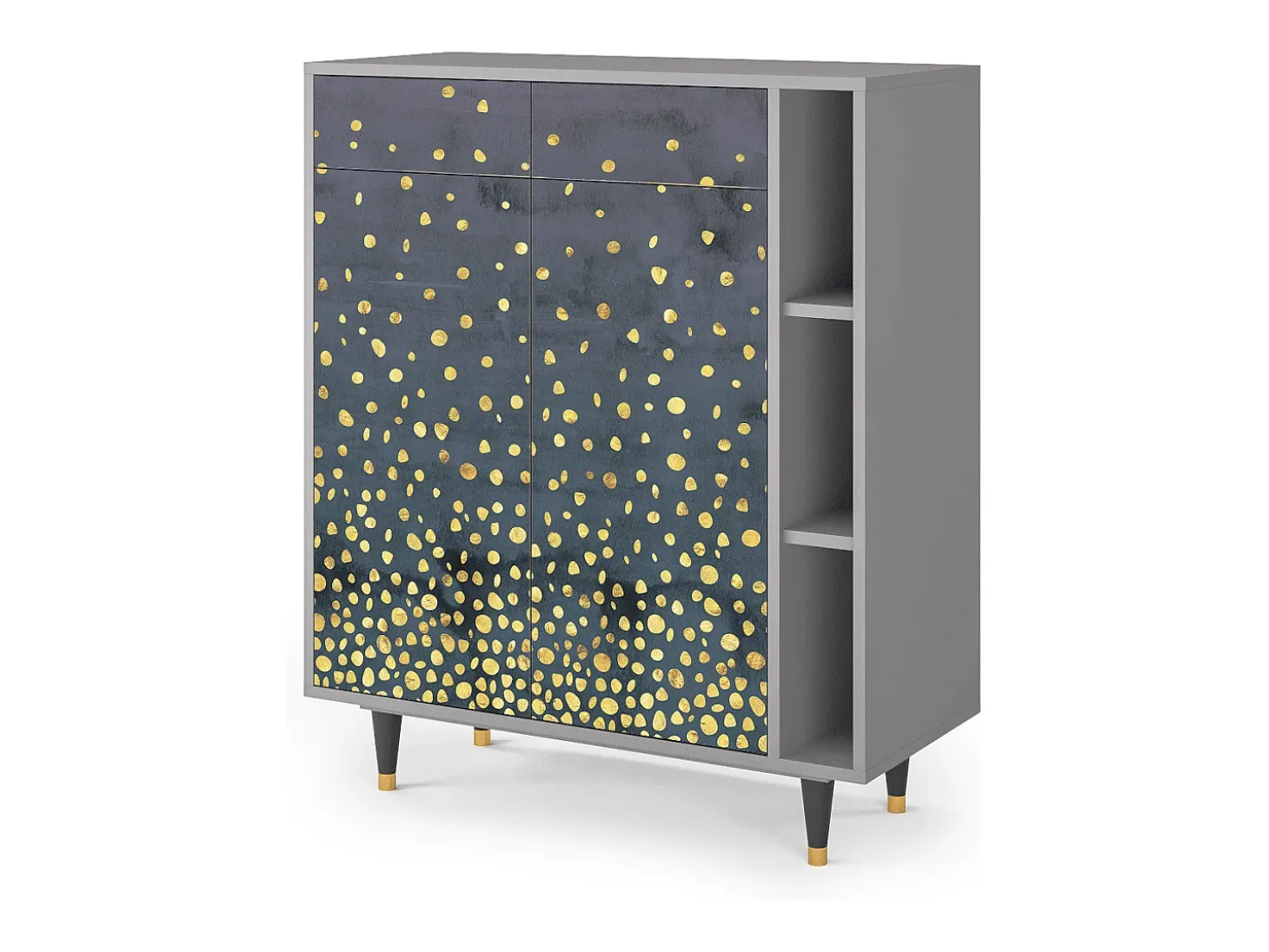 Aparador - 96х110х41 cm - BS6 - Foggy Lights, Gris
