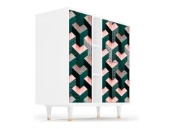 Aparador - 94х96х41 cm - BS5 - Geometric Madness, Blanco