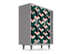 Aparador - 96х110х41 cm - BS6 - Geometric Madness, Gris