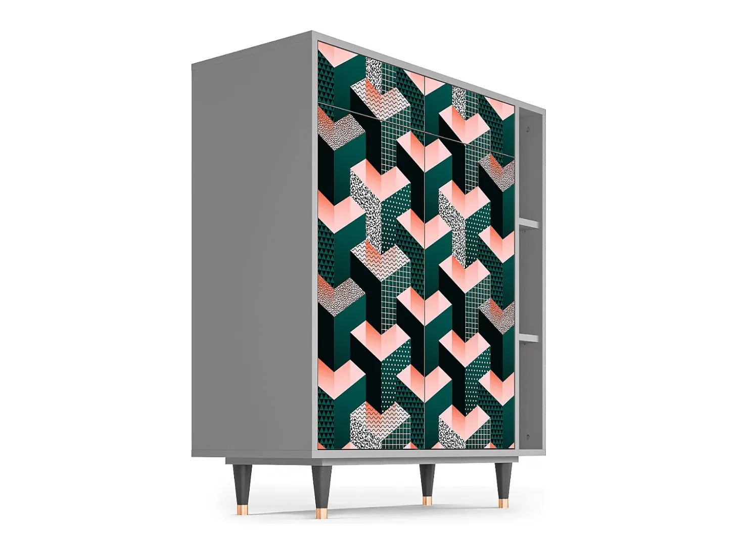 Aparador - 96х110х41 cm - BS6 - Geometric Madness, Gris