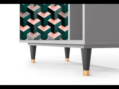 Aparador - 96х110х41 cm - BS6 - Geometric Madness, Gris