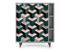 Aparador - 96х110х41 cm - BS6 - Geometric Madness, Gris