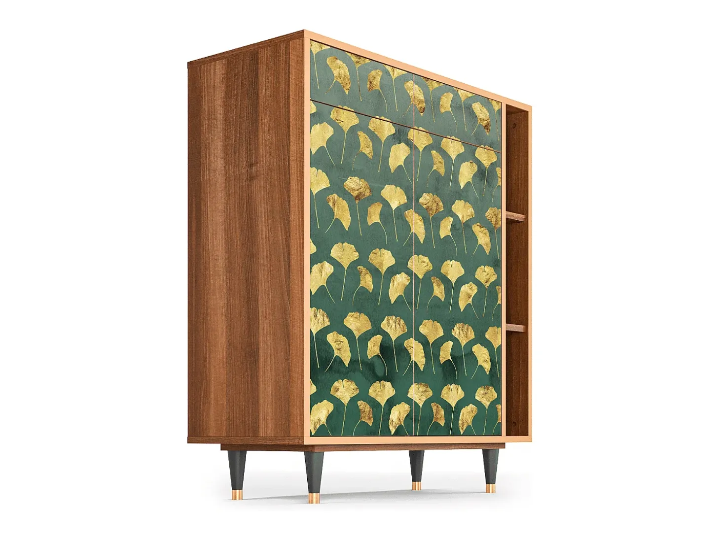 Aparador - 96х110х41 cm - BS6 - Gingko leaves, Nogal