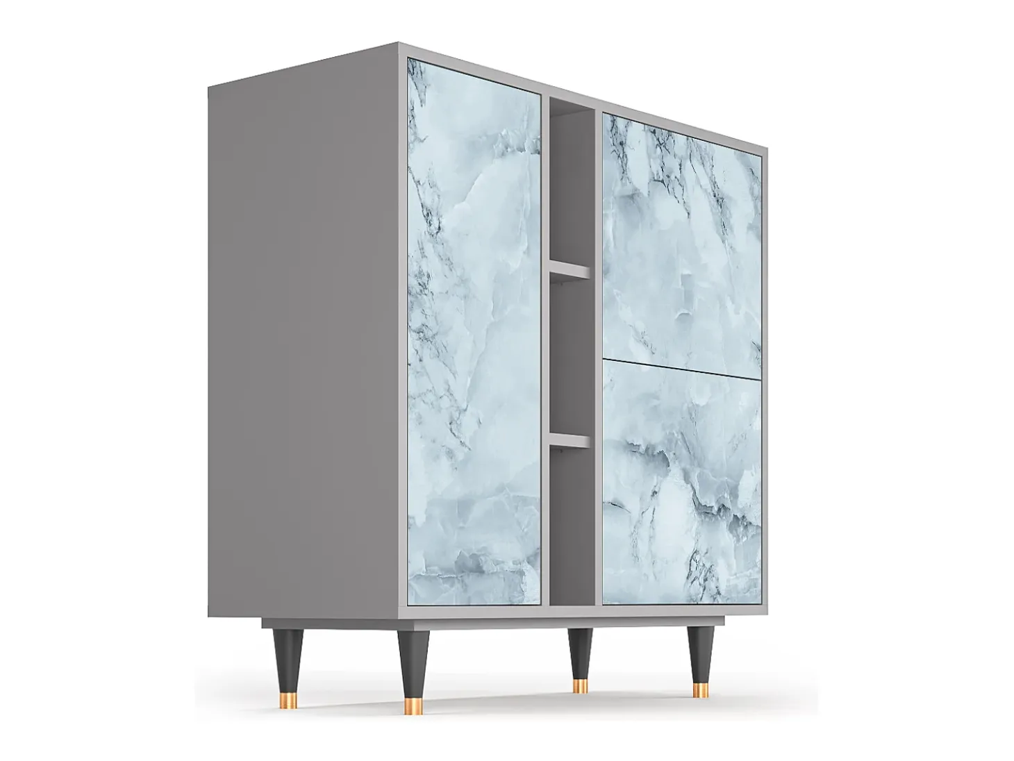 Aparador - 94х96х41 cm - BS5 - Glacial Colour, Gris