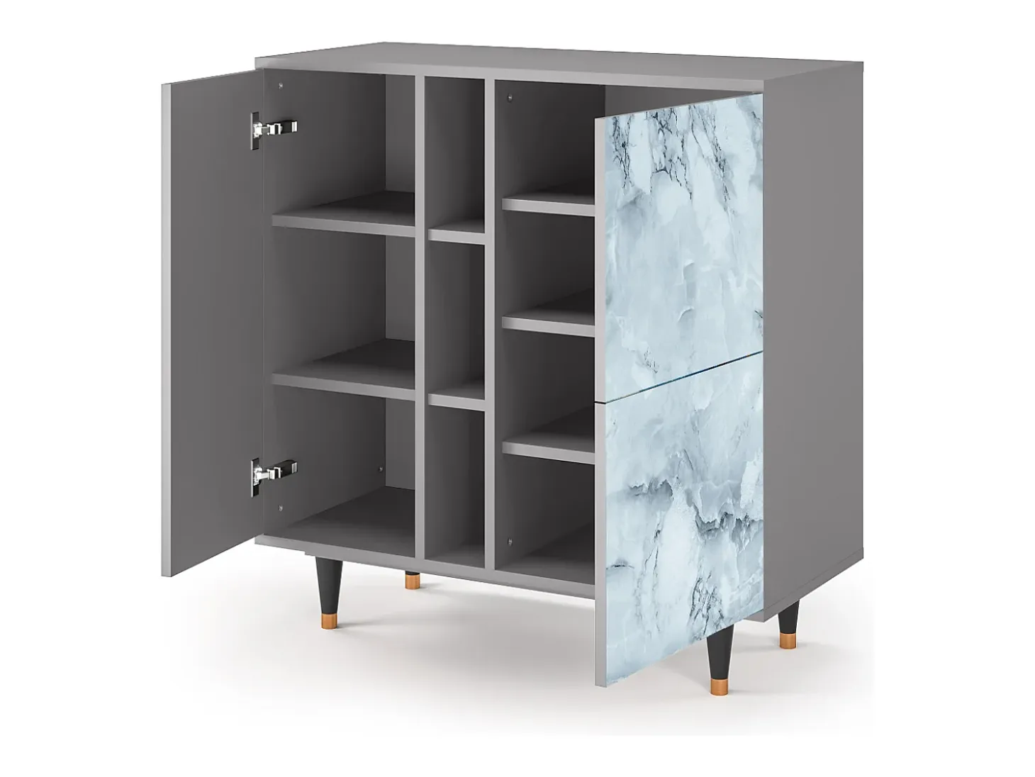 Aparador - 94х96х41 cm - BS5 - Glacial Colour, Gris