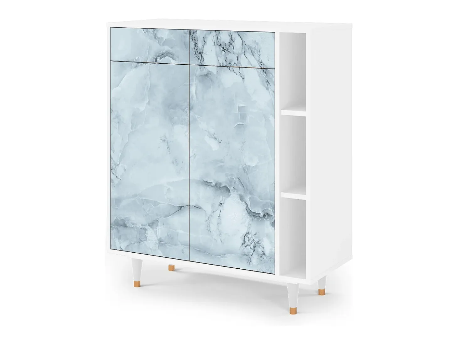 Aparador - 96х110х41 cm - BS6 - Glacial Colour, Blanco