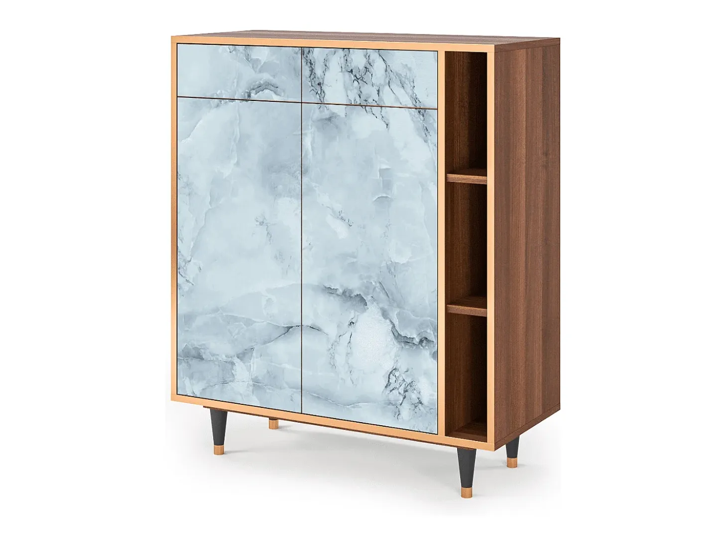 Aparador - 96х110х41 cm - BS6 - Glacial Colour, Nogal