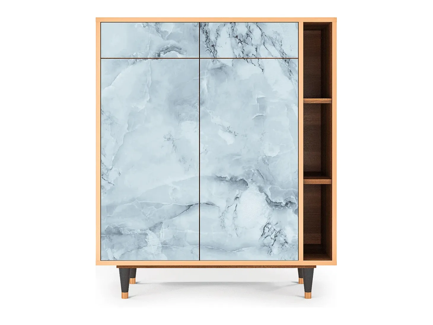 Aparador - 96х110х41 cm - BS6 - Glacial Colour, Nogal