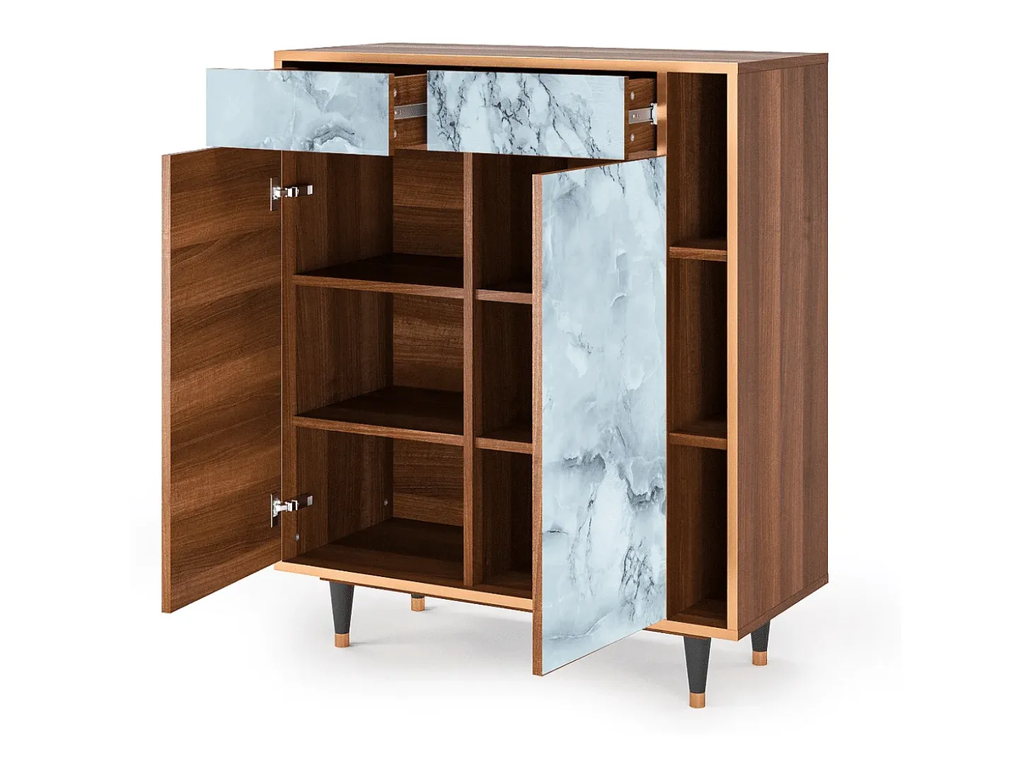 Aparador - 96х110х41 cm - BS6 - Glacial Colour, Nogal