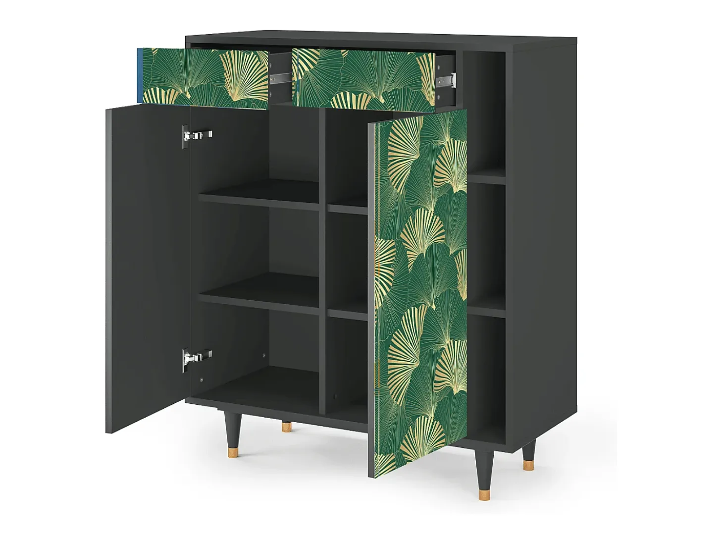 Aparador - 96х110х41 cm - BS6 - Gold Ginkgo, Antracita