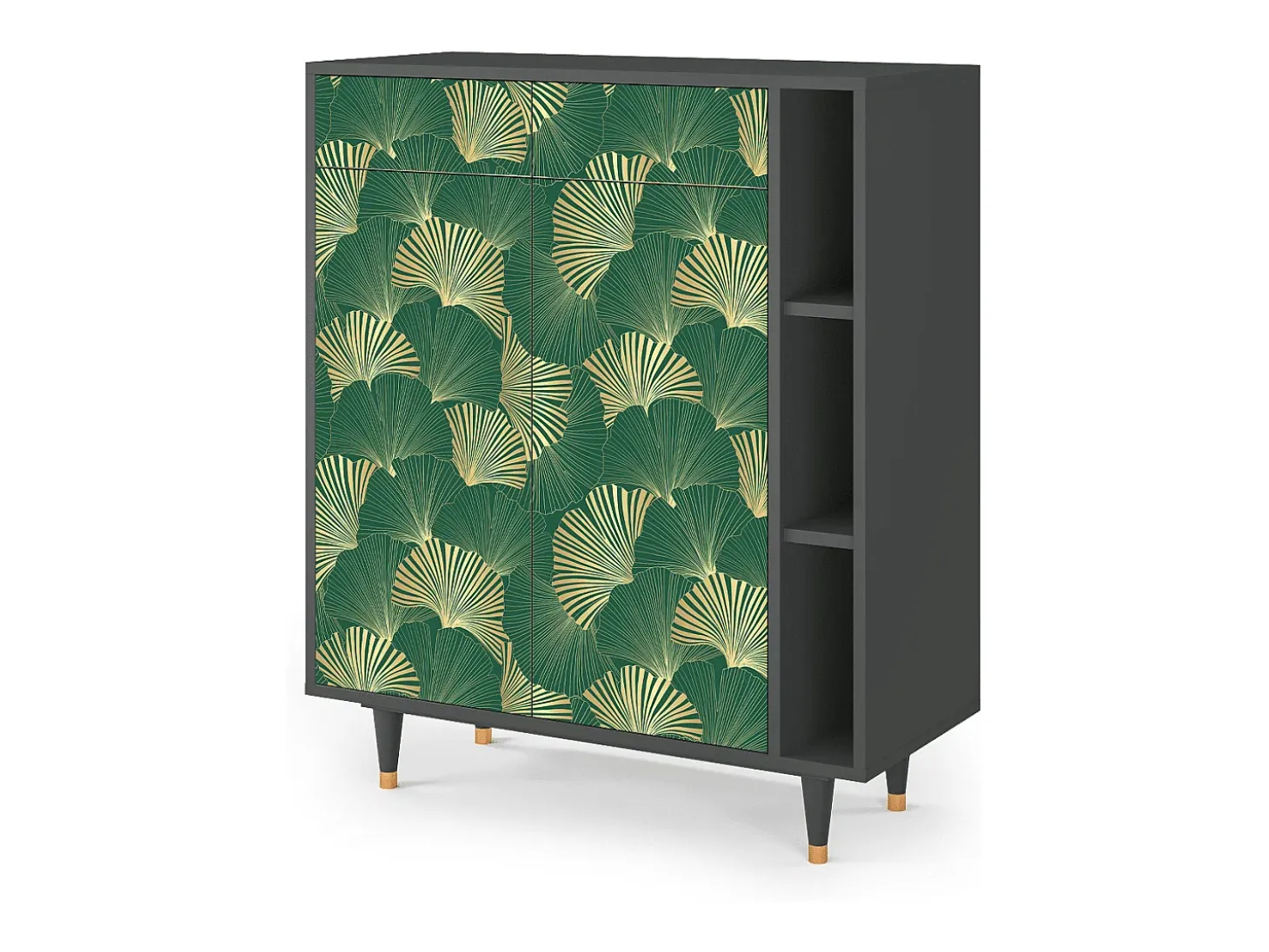 Aparador - 96х110х41 cm - BS6 - Gold Ginkgo, Antracita