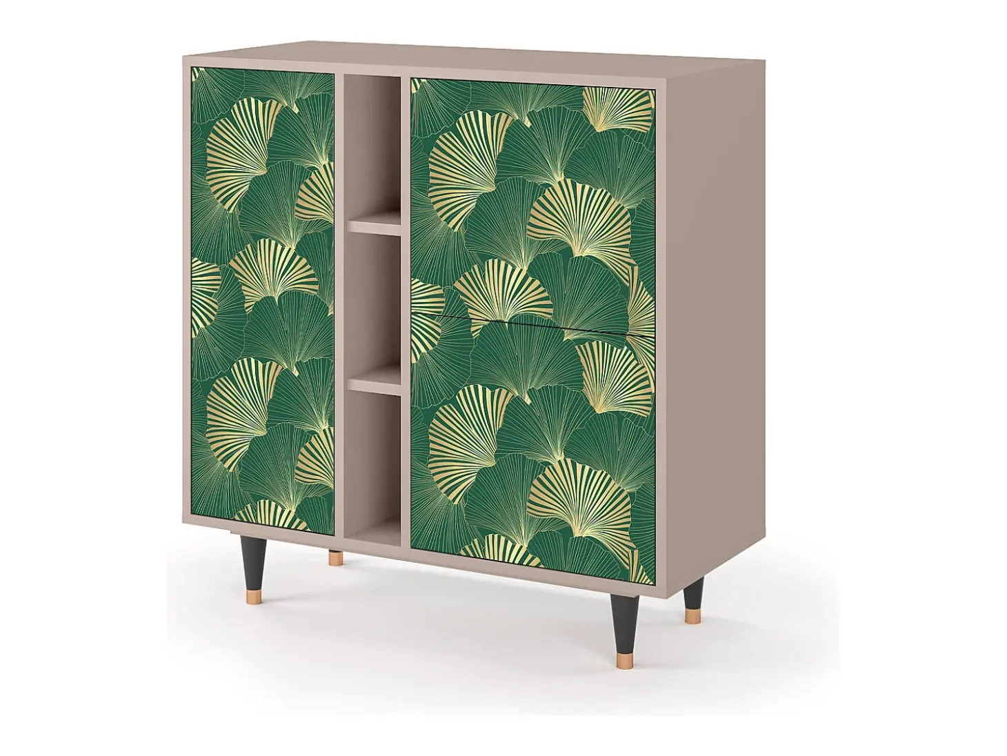 Aparador - 94х96х41 cm - BS5 - Gold Ginkgo, Latte