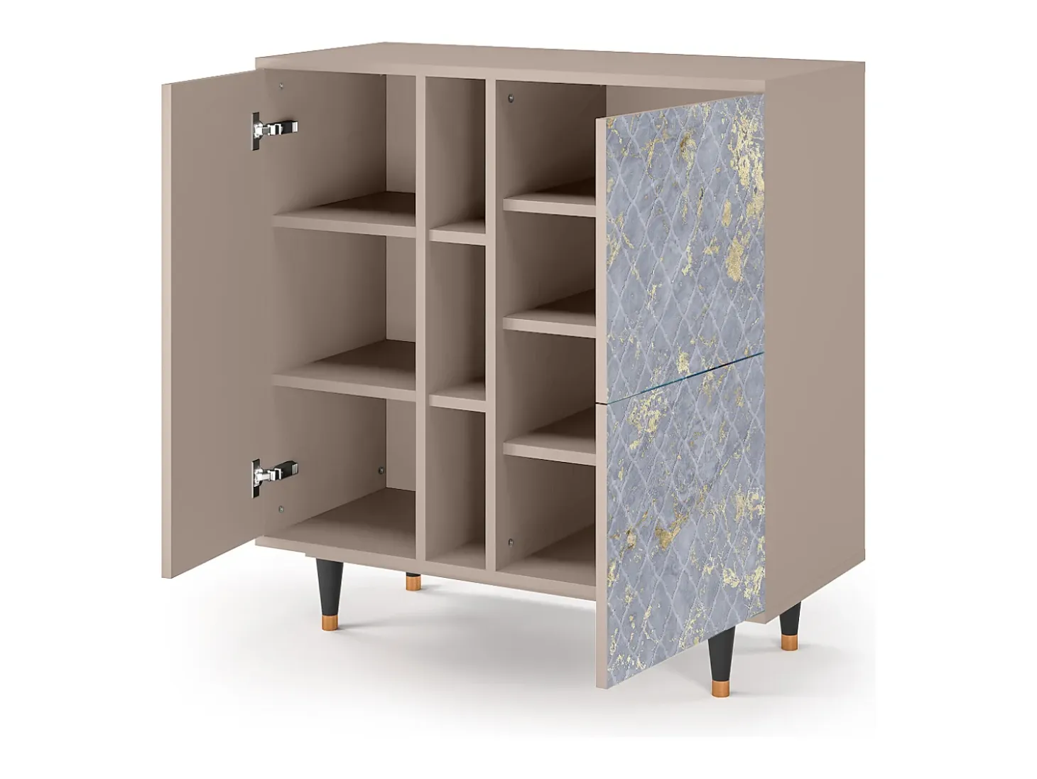Aparador - 94х96х41 cm - BS5 - Golden Smoke, Latte
