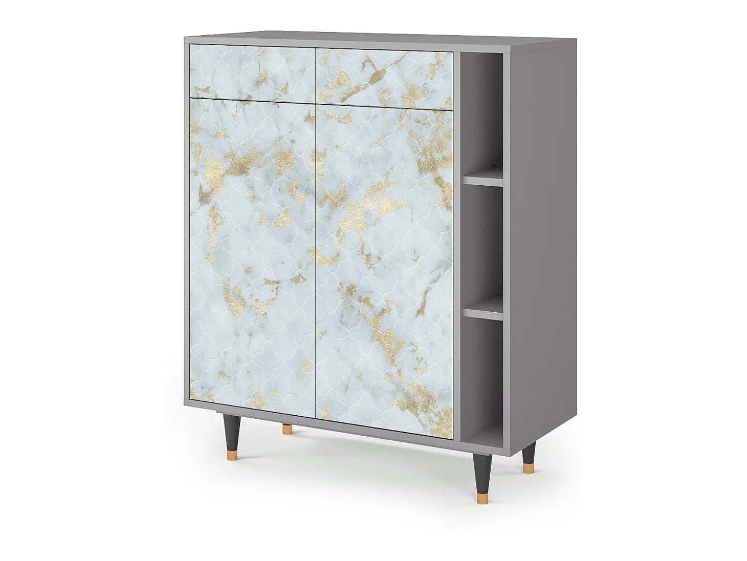 Aparador - 96х110х41 cm - BS6 - Golden Waves, Gris