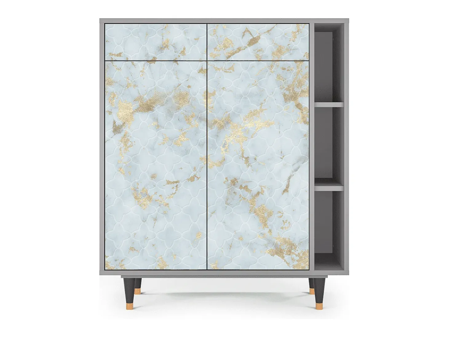 Aparador - 96х110х41 cm - BS6 - Golden Waves, Gris
