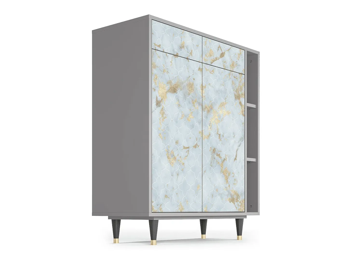 Aparador - 96х110х41 cm - BS6 - Golden Waves, Gris